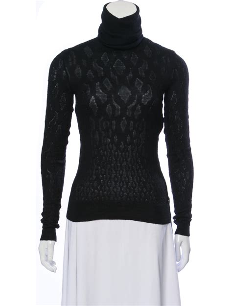 chanel turtleneck sweater|Chanel sleeveless sweater.